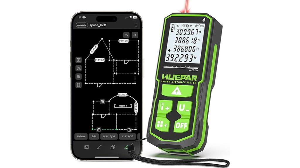 long range rechargeable laser measure