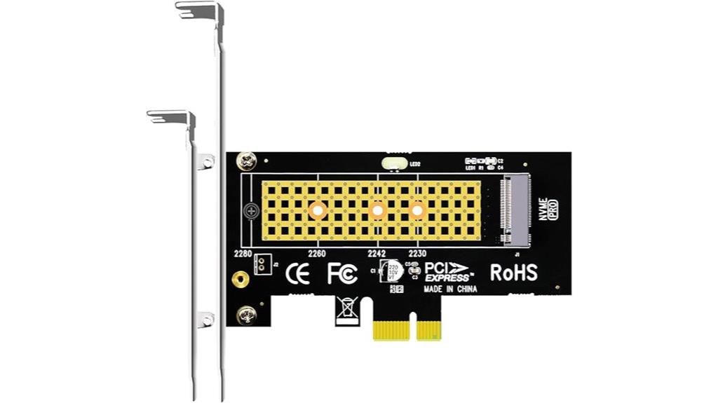 m 2 nvme pcie adapter