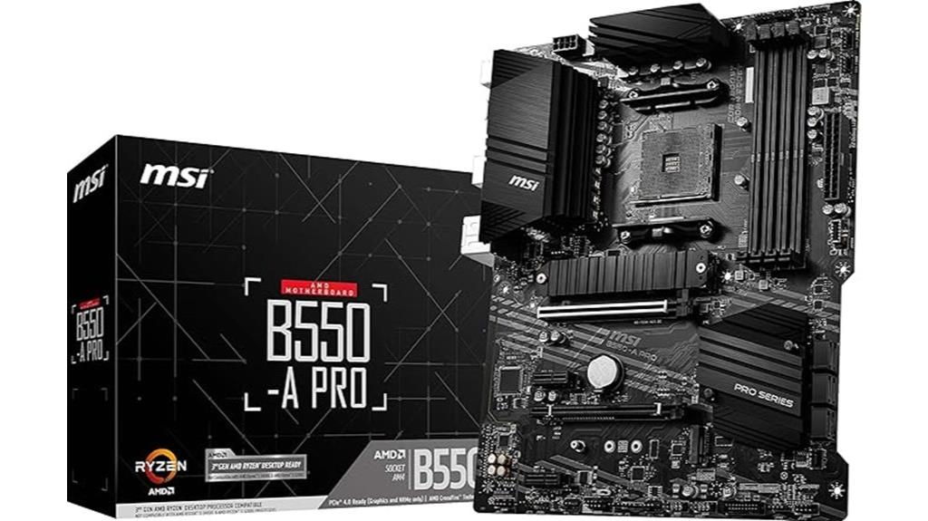 msi b550 a pro motherboard