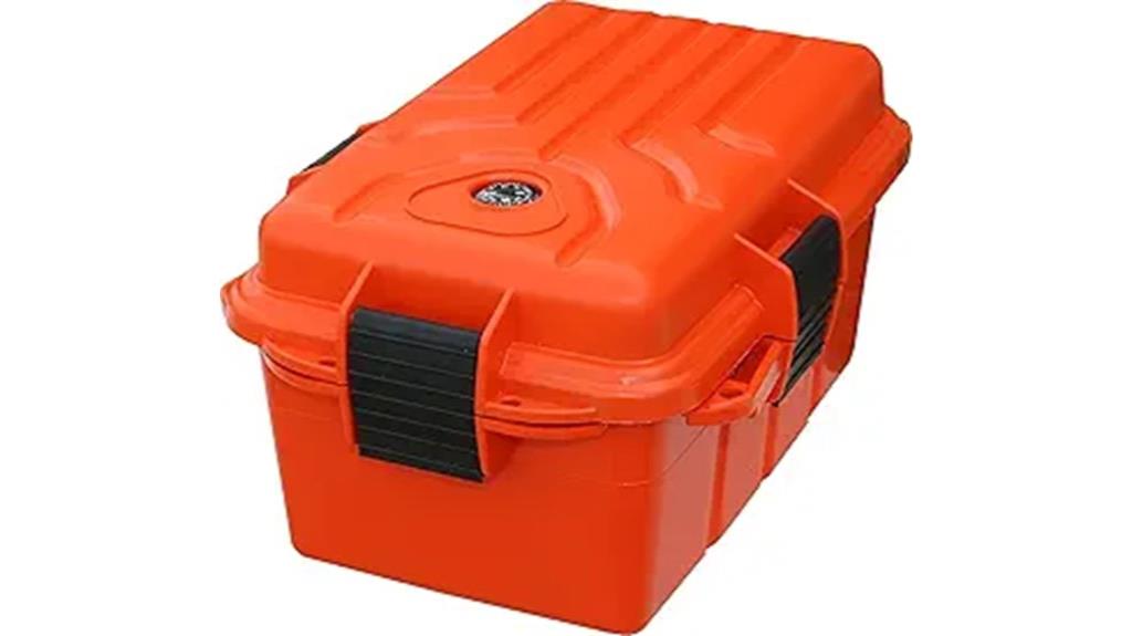 orange large waterproof container