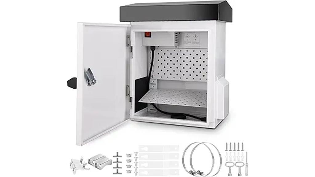 outdoor box with heater