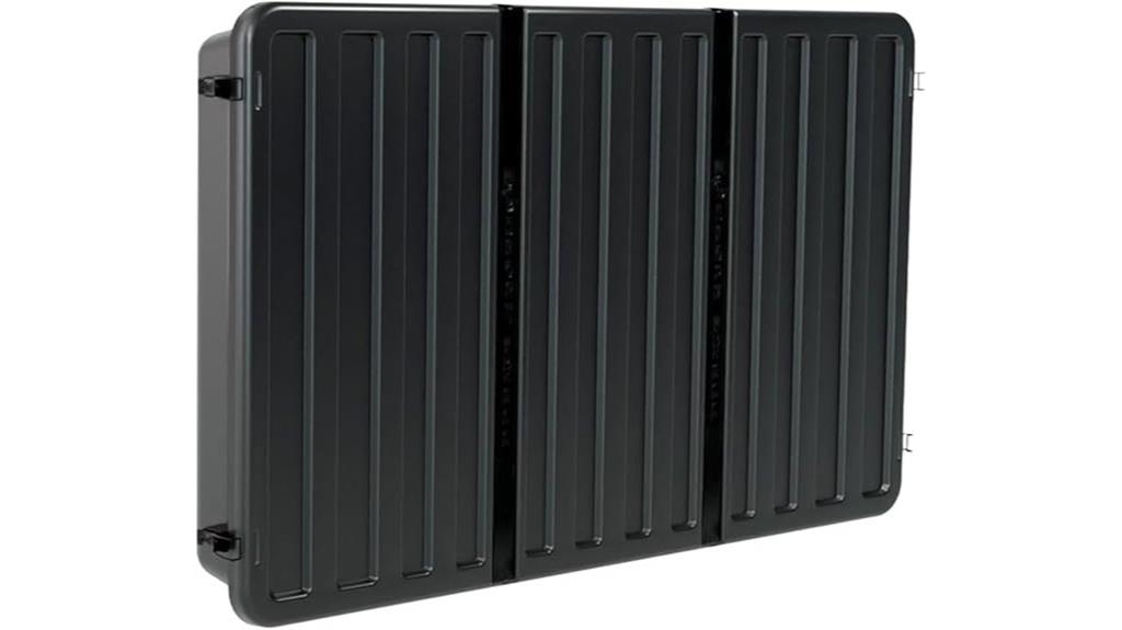 outdoor tv enclosure black