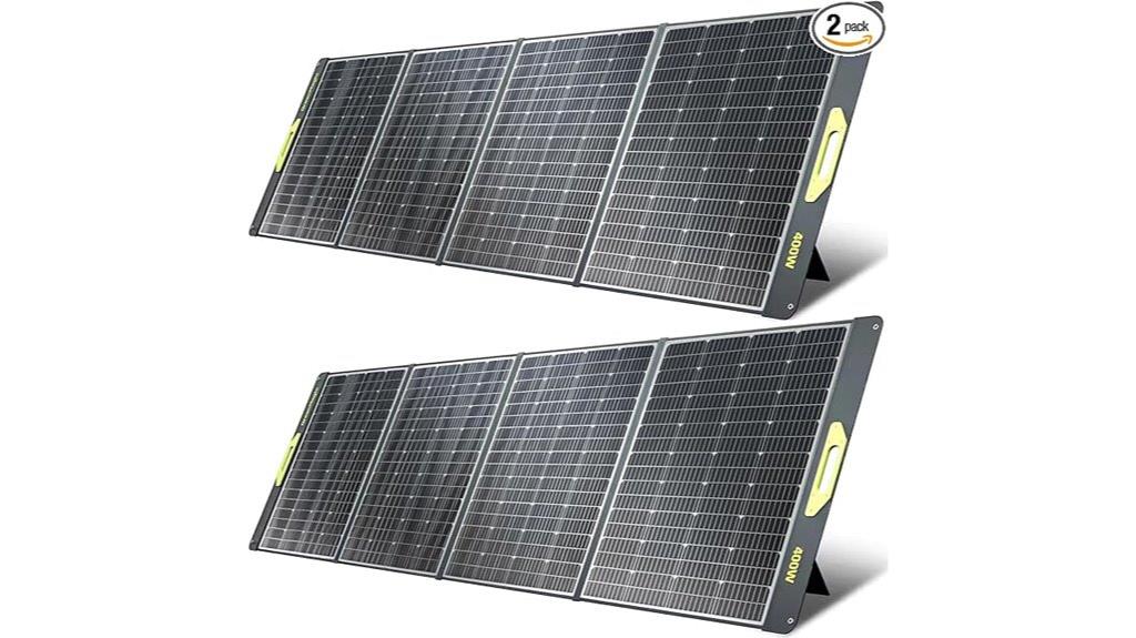 portable 800w foldable solar panels