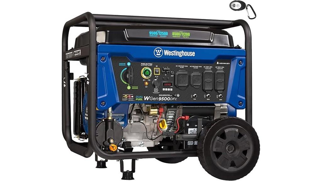 portable dual fuel generator