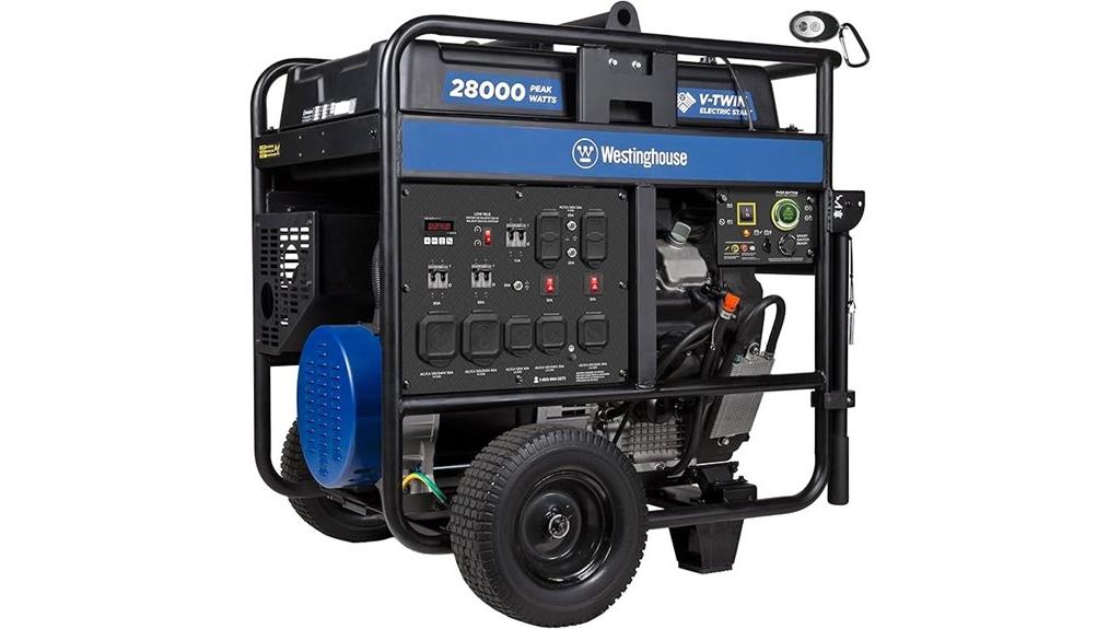 portable generator with remote