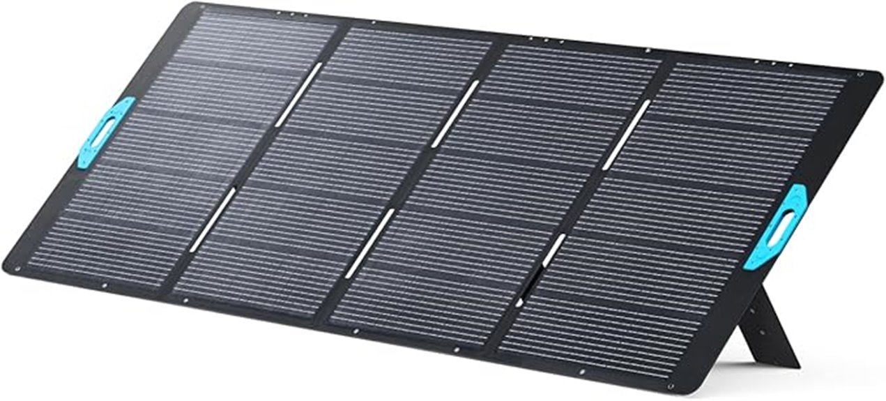 portable solar panel with kickstand