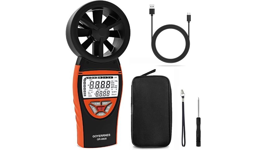 portable wind speed meter