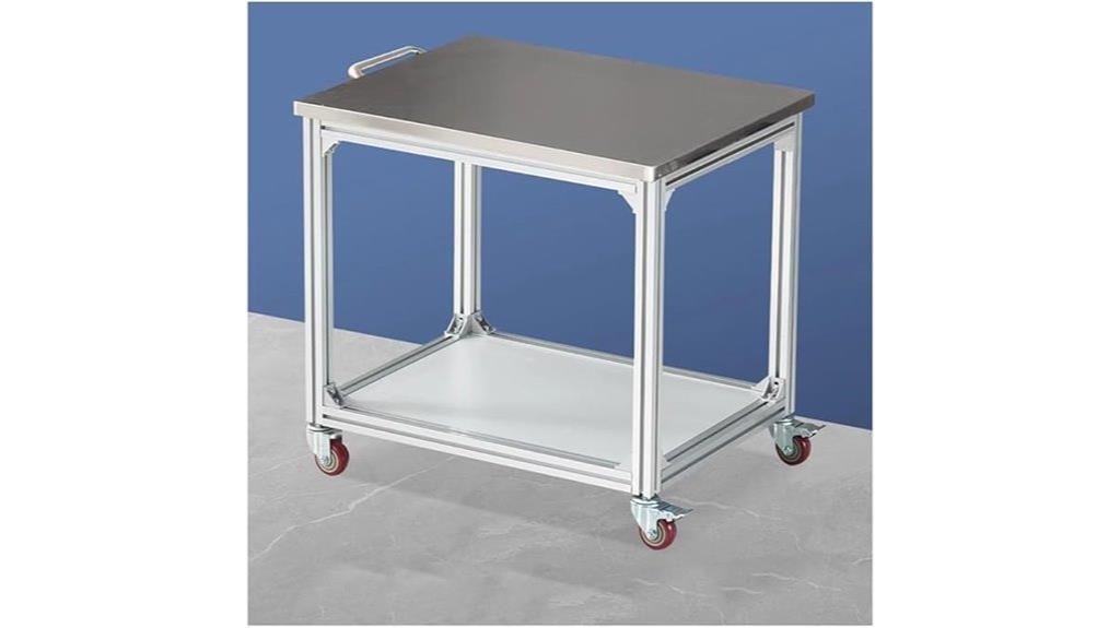 portable workbench with wheels