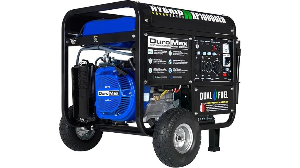 powerful dual fuel generator