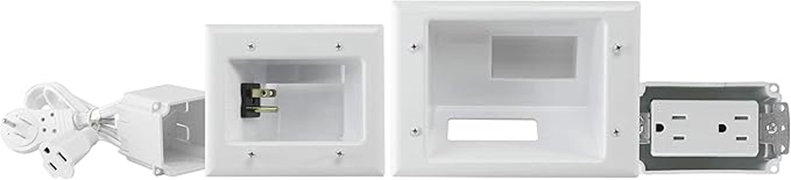recessed power outlet kit