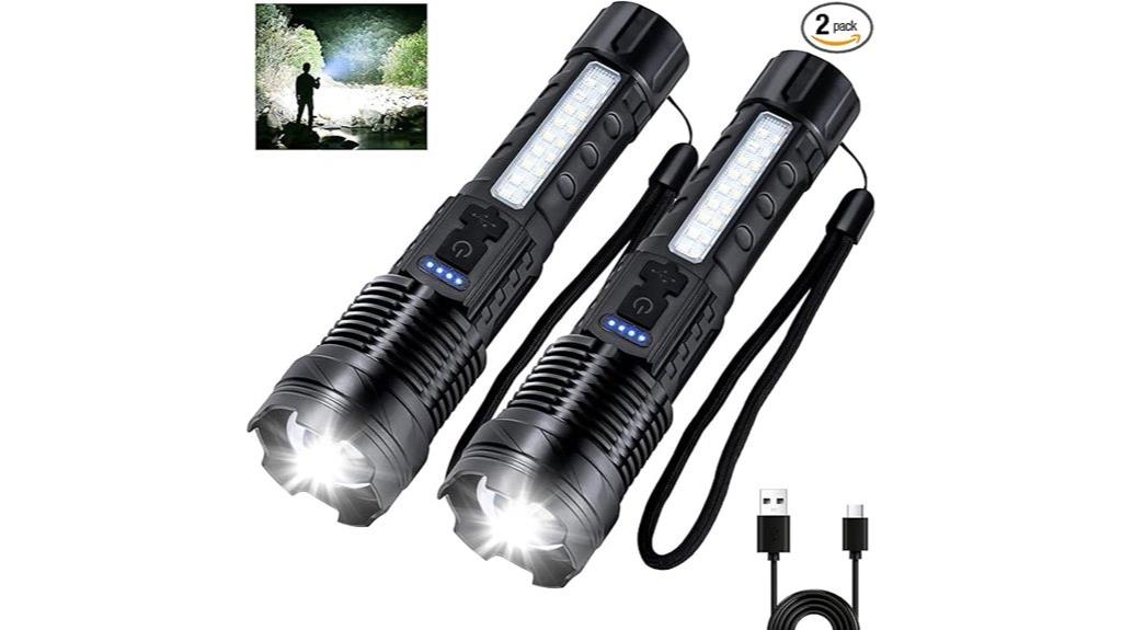 rechargeable high lumens flashlights