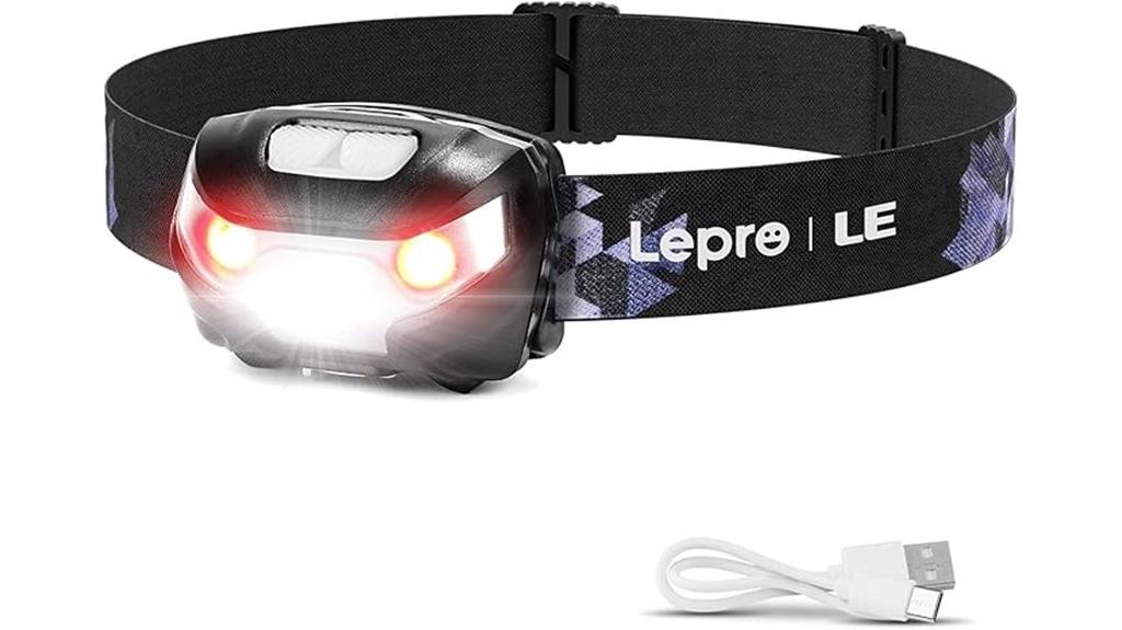 rechargeable led headlamp with modes