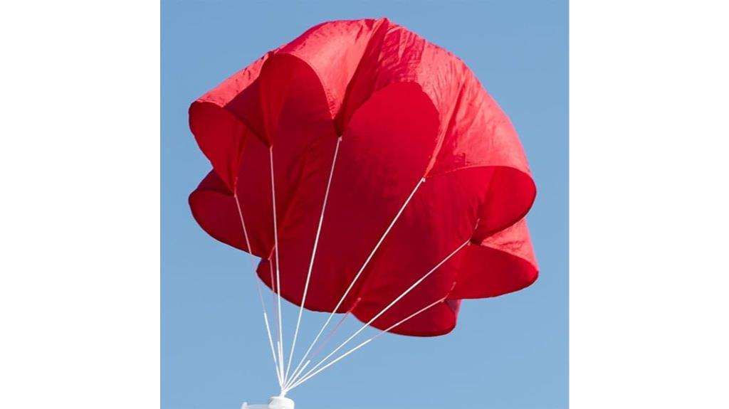 red nylon parachute fabric