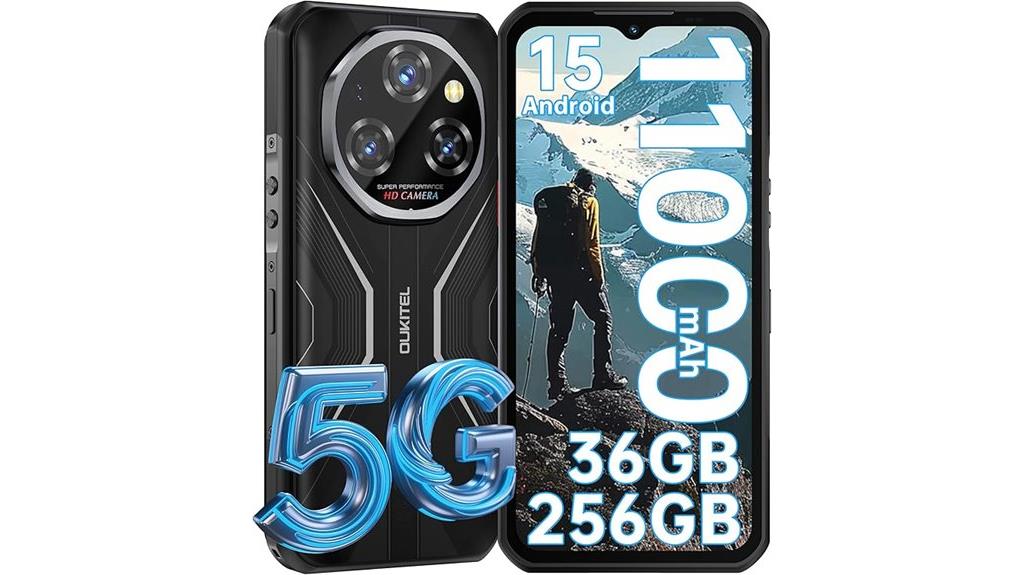 rugged 5g smartphone battery