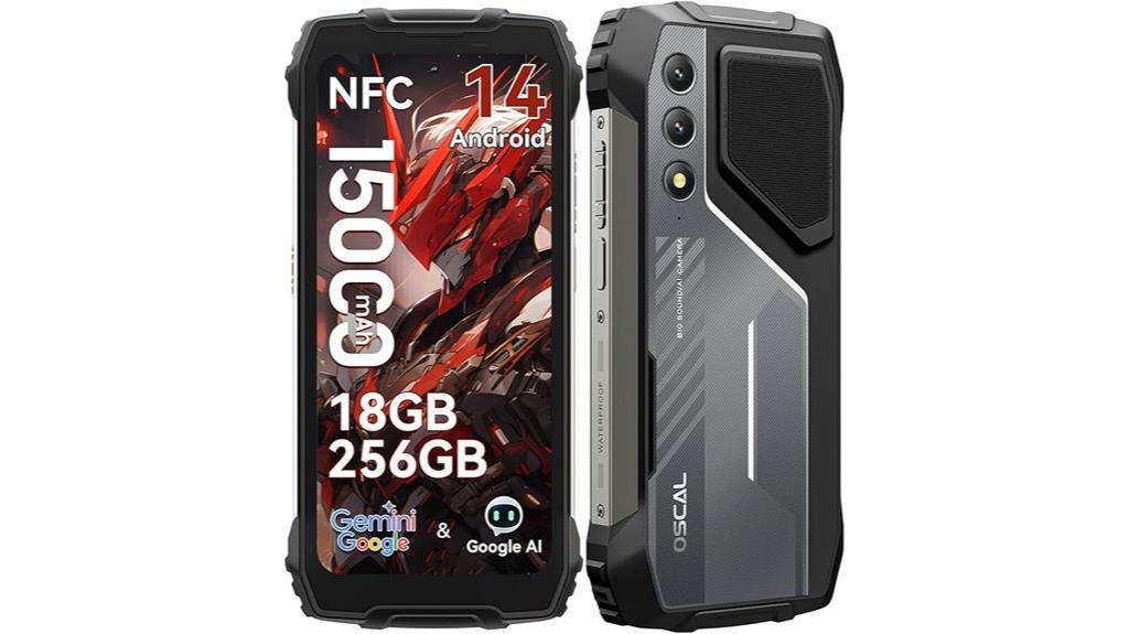 rugged smartphone with nfc