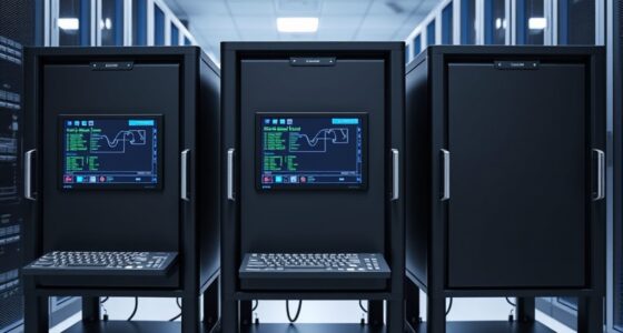 server carts with lcd