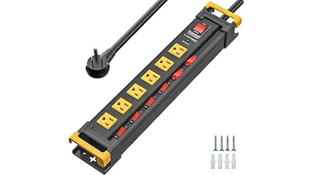 six outlet surge protector