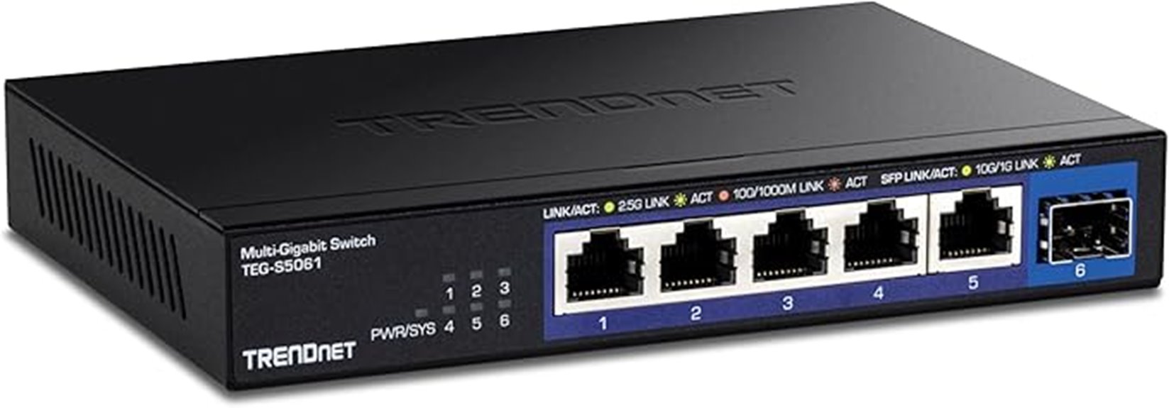 six port 2 5g unmanaged switch