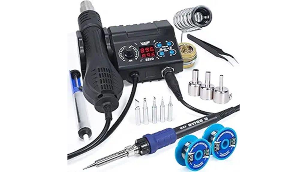 soldering iron with hot air