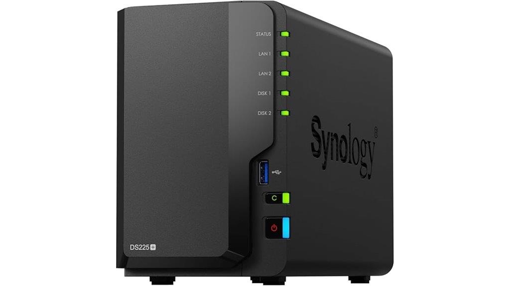 synology 2 bay diskless nas