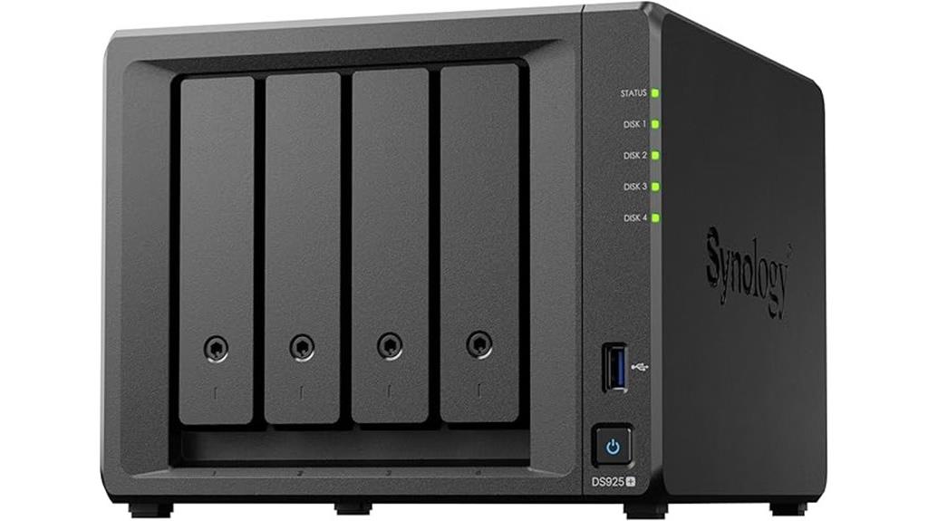 synology 4 bay diskless nas