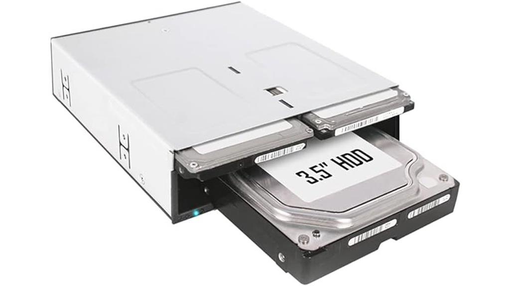 three bay hot swap dock