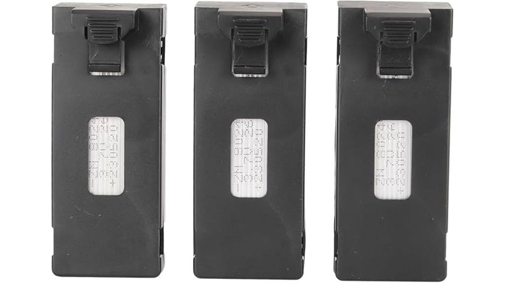 three pack drone batteries