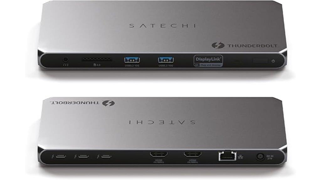 thunderbolt 4 dock 100w dual 4k