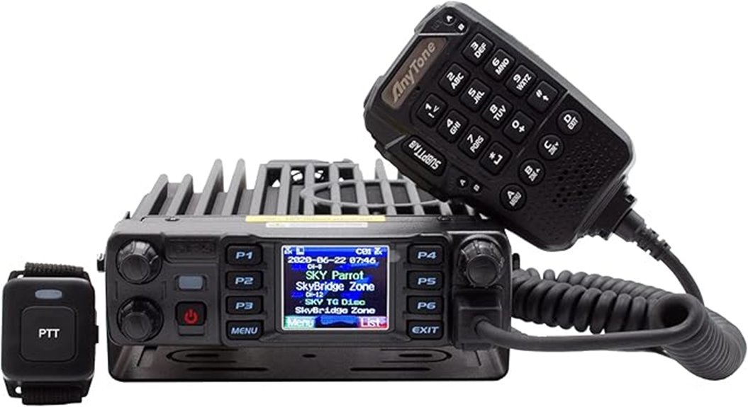 tri band dmr mobile radio
