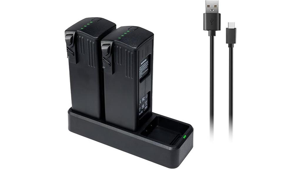 two batteries charging kit