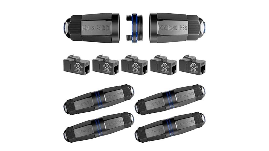 waterproof cat6 ethernet couplers