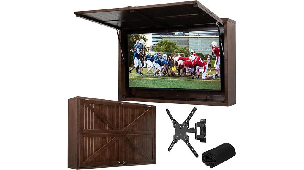 weatherproof outdoor tv enclosure