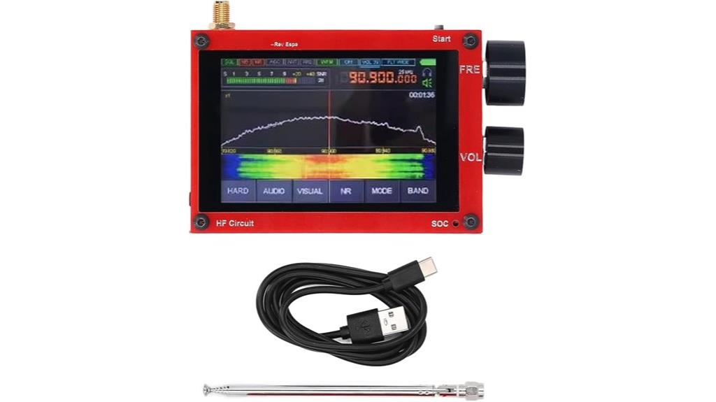 wideband sdr receiver touchscreen