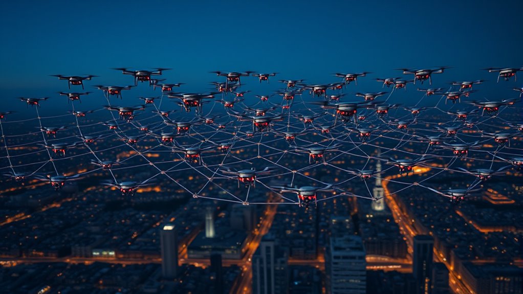 autonomous coordinated drone swarms