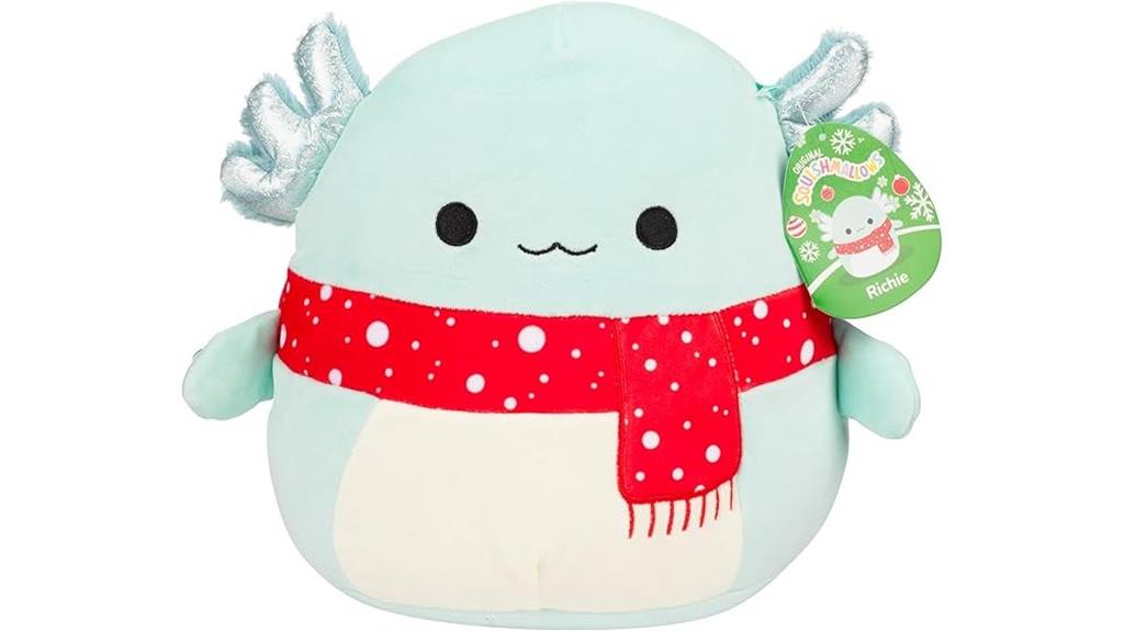 christmas axolotl squishmallow
