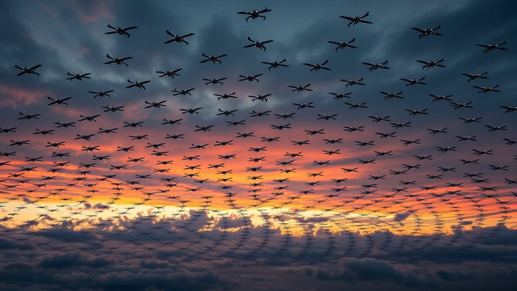 coordinated drone surveillance swarms