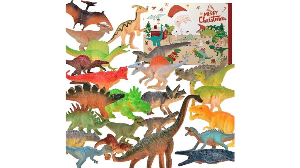 dinosaur themed advent calendar toys
