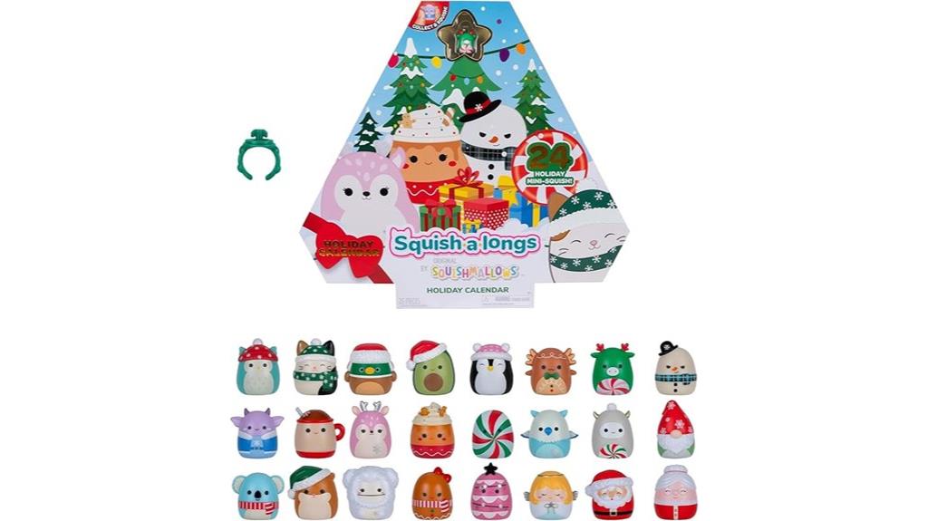 holiday countdown mini squish calendar