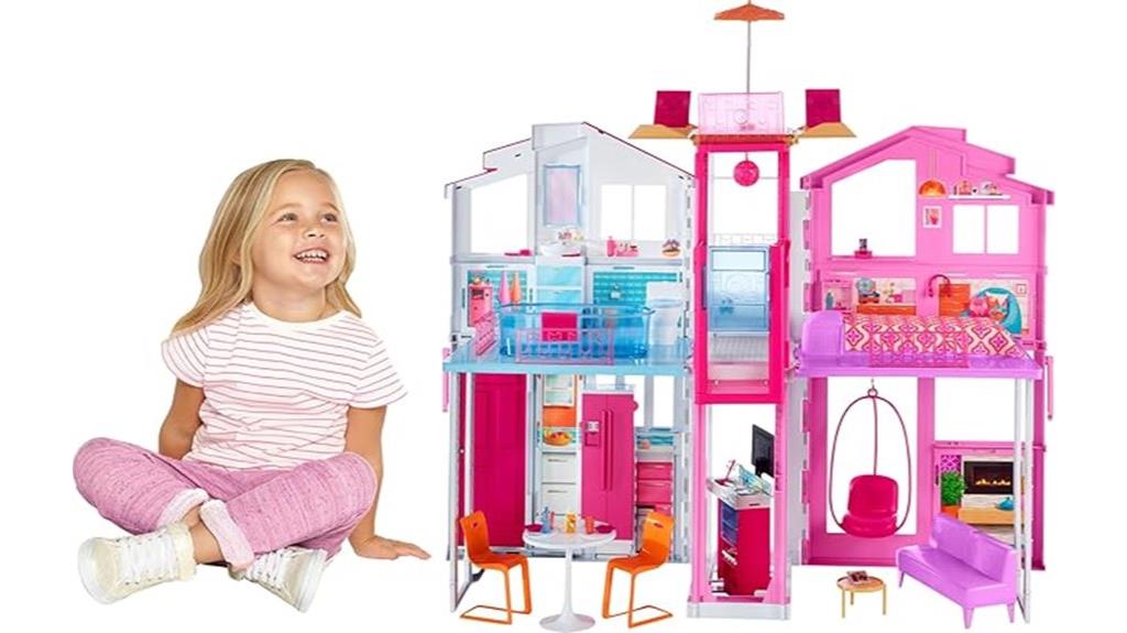 luxury barbie townhouse set