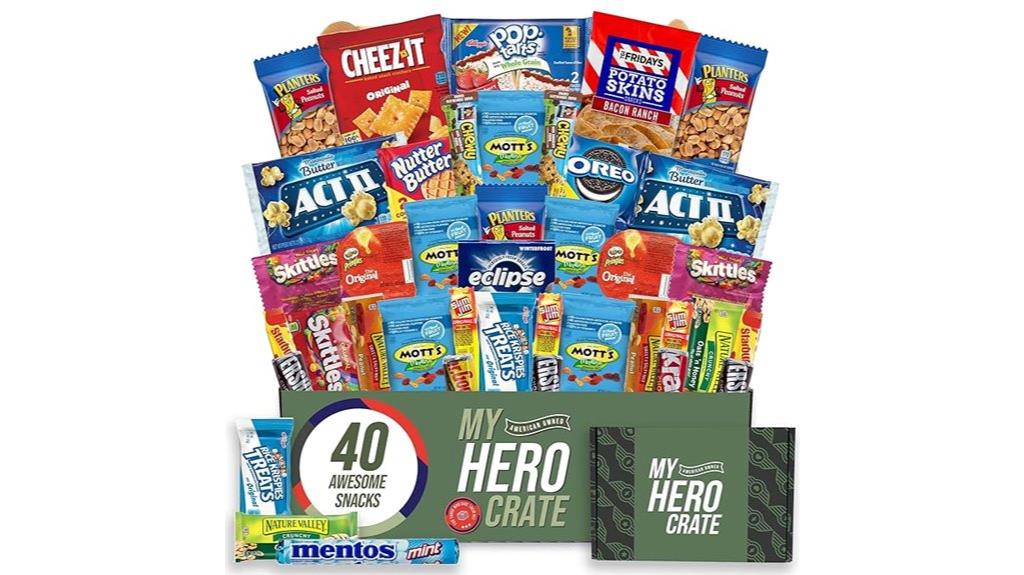 military snack box assortment