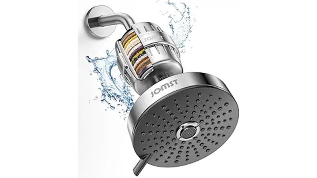 multi stage filter shower head