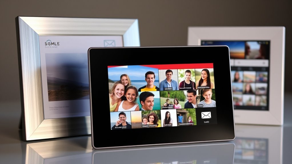 top email enabled digital frames