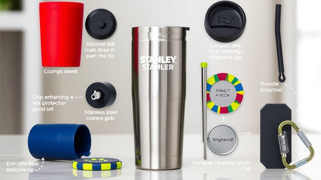 top stanley tumbler accessories