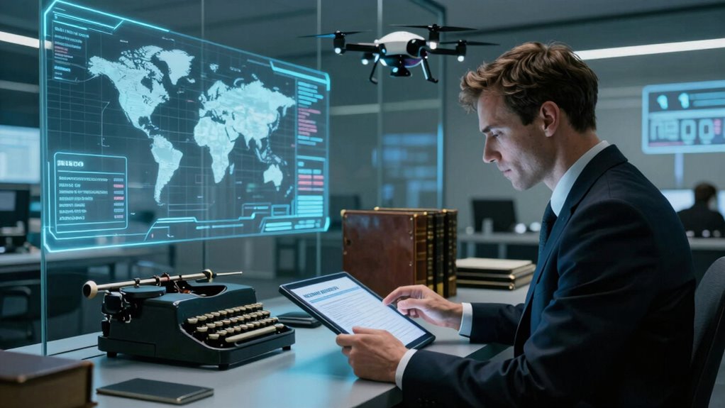 espionage blending tradition technology