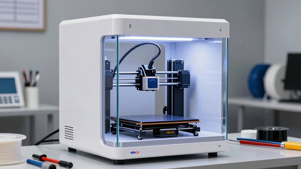 safer enclosed 3d printing