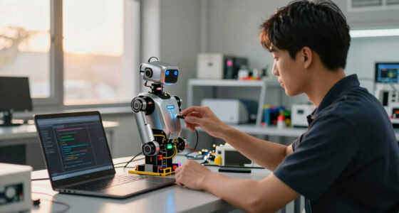 He made your free video player run smoothly. Now he’s doing that for robots.